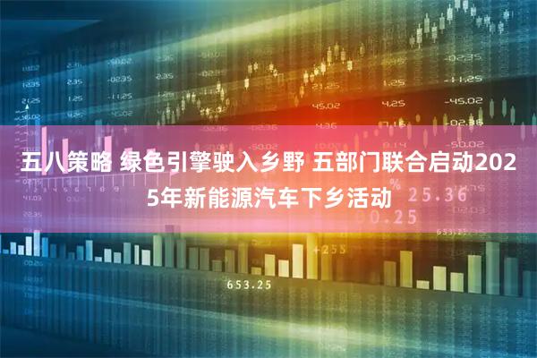五八策略 绿色引擎驶入乡野 五部门联合启动2025年新能源汽车下乡活动